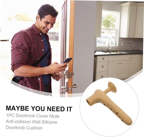 Lurrose 1pc Door Handle Guard Silicone Cover and Easy to Install Door Knob Protector for Safety Random Style Static and Dirt Resistant in Saudi Arabia