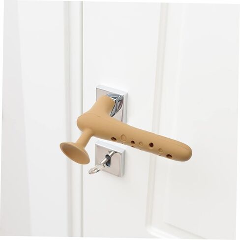 Lurrose 1pc Door Handle Guard Silicone Cover and Easy to Install Door Knob Protector for Safety Random Style Static and Dirt Resistant in Saudi Arabia