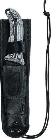 سكين Schrade SCHF36M Frontier 10.4 بوصة من الفولاذ المقاوم للصدأ ذو شفرة ثابتة مع نقطة إسقاط 5 بوصة ومقبض ميكارتا للبقاء في الهواء الطلق والتخييم وصناعة الأشجار، متعدد in Kuwait