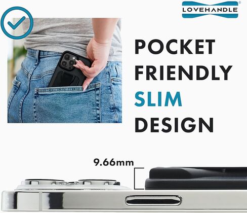LOVEHANDLE PRO لمقبض الهاتف المغناطيسي المتوافق مع MagSafe - حزام الهاتف - حامل ومقبض ومسند للهواتف الذكية والكمبيوتر اللوحي - توهج طبيعي - مؤهل لجميع أجهزة MagSafe in Kuwait
