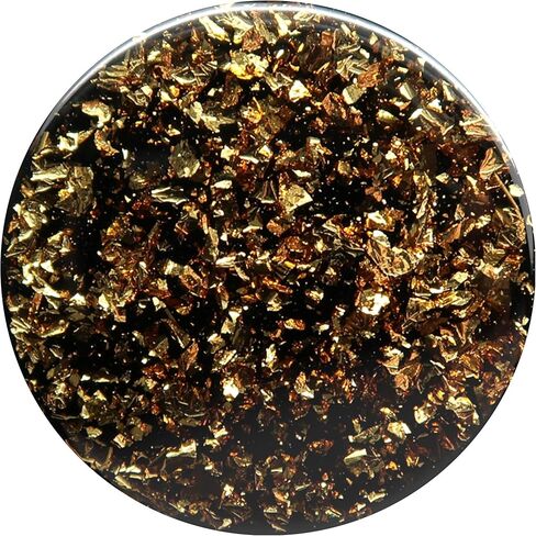 PopSockets: حامل ومقبض PopGrip الموسع مع جزء علوي قابل للتبديل للهواتف والأجهزة اللوحية - Foil Confetti Gold in Saudi Arabia