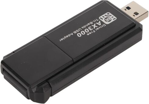 محول USB WiFi6 للكمبيوتر المكتبي، دونجل USB 3 جيجابت في الثانية مع TriBand 2.4G 5G 6G، بطاقة شبكة جيجابت 802.11ax لـ 11 جهاز كمبيوتر in Kuwait