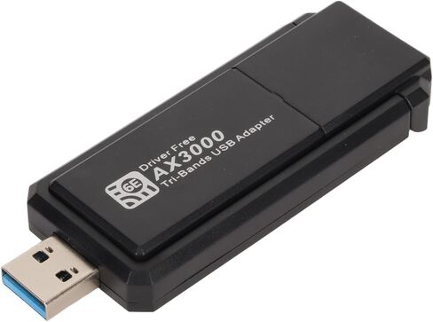محول USB WiFi6 للكمبيوتر المكتبي، دونجل USB 3 جيجابت في الثانية مع TriBand 2.4G 5G 6G، بطاقة شبكة جيجابت 802.11ax لـ 11 جهاز كمبيوتر in Kuwait