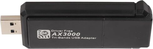 محول USB WiFi6 للكمبيوتر المكتبي، دونجل USB 3 جيجابت في الثانية مع TriBand 2.4G 5G 6G، بطاقة شبكة جيجابت 802.11ax لـ 11 جهاز كمبيوتر in Kuwait