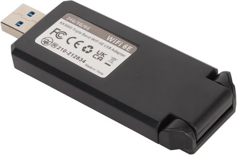 محول USB WiFi6 للكمبيوتر المكتبي، دونجل USB 3 جيجابت في الثانية مع TriBand 2.4G 5G 6G، بطاقة شبكة جيجابت 802.11ax لـ 11 جهاز كمبيوتر in Kuwait