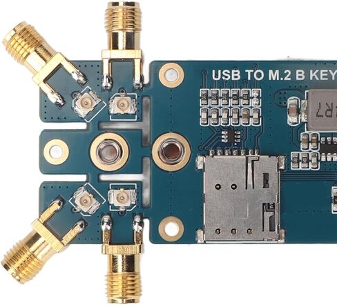 محول M.2 إلى USB 5G مع فتحة بطاقة SIM، مبدد حراري من سبائك الألومنيوم، 4 هوائيات، متوافق مع Windows، Linux، RPI 4B/3B+، اللوحة الأم IO Base A/B in Kuwait