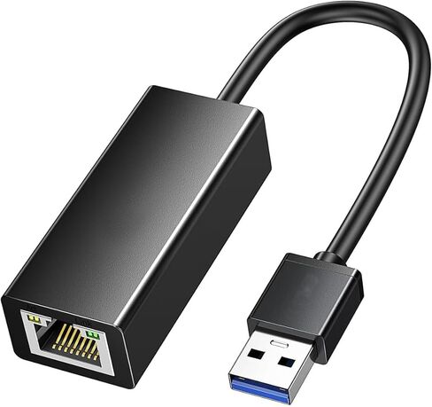 USB to Ethernet Adapter, 100Mbps Plug and Play Ethernet Adapter with USB 2.0, Driver Free, RJ45 LAN Network Dongle Compatible with Nintendo Switch, Laptop, PC, MacBook, Windows, macOS, Linux in Saudi Arabia