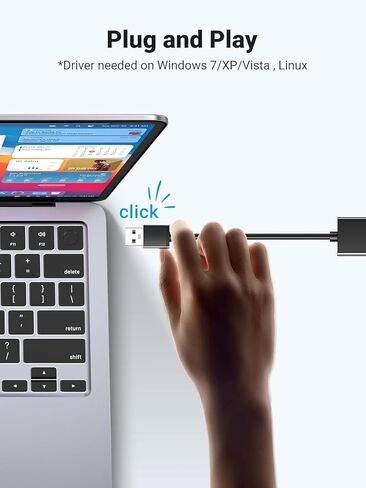 USB to Ethernet Adapter, 100Mbps Plug and Play Ethernet Adapter with USB 2.0, Driver Free, RJ45 LAN Network Dongle Compatible with Nintendo Switch, Laptop, PC, MacBook, Windows, macOS, Linux in Saudi Arabia