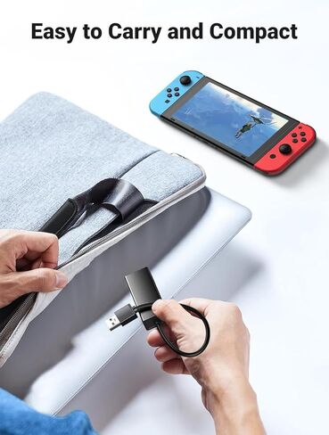 USB to Ethernet Adapter, 100Mbps Plug and Play Ethernet Adapter with USB 2.0, Driver Free, RJ45 LAN Network Dongle Compatible with Nintendo Switch, Laptop, PC, MacBook, Windows, macOS, Linux in Saudi Arabia