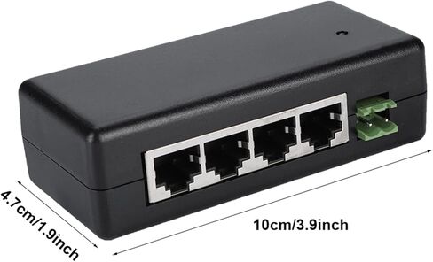 بو كاميرا رابط باورلاين محول 11 × 5 × 4 DC9V 48 فولت 4 ميناء بو محول الطاقة بو إيثرنت إمدادات الطاقة حاقن DC9V 48 فولت IP كاميرا in Saudi Arabia