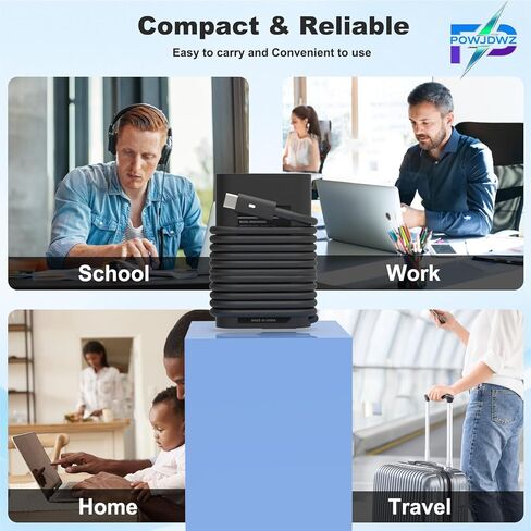 شاحن كمبيوتر محمول بمحول طاقة USB C بقدرة 45 وات متوافق مع Dell XPS 13 9300 9380 9370 9365 9360 9333 9310 9315 Latitude 5175 5285 5289 5290 7200 نوع C شاحن كمبيوتر سريع الشحن in Kuwait