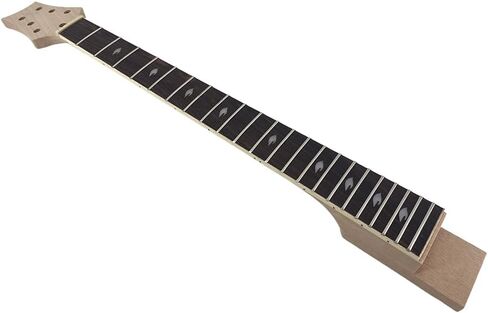 Yinfente Electric Guitar Neck Replacement 22 fret 24.75 inch Unfinished Rosewood Fretboard (24.75inch) in Saudi Arabia