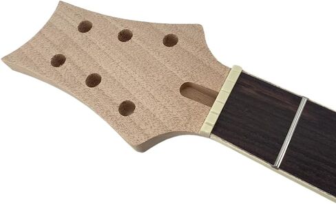 Yinfente Electric Guitar Neck Replacement 22 fret 24.75 inch Unfinished Rosewood Fretboard (24.75inch) in Saudi Arabia