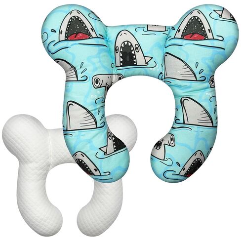 Baby Head Support Pillow for Newborn Toddler, Baby Neck Pillow Upgraded Comfortable Sleep Cushion for Car Plane Stroller Pushchair - Flower C in Saudi Arabia