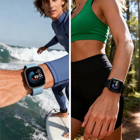 Liuyuxi [3 Pack Compatible With Fitbit Versa 4 / Fitbit Sense 2 Smartwatch Screen Protector, Flexible PMMA Film, Full Coverage, Anti-Scratch, Bubble-Free. in Saudi Arabia