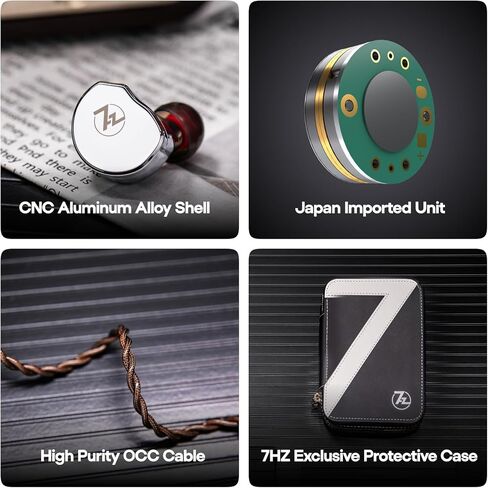 Linsoul 7 هرتز x Crinacle: شاشات Diablo/Divine داخل الأذن، محرك مغناطيسي مستوٍ 14.5 مم IEM Kiwi Ears Flex Earbud Tips، أطراف سيليكون بديلة IEM in Kuwait