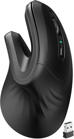 DAREU Ergonomic Vertical Wireless Mouse, 2.4GHz / BT Optical Vertical Mice with Ergo Design for Comfort and Reduced Wrist Strain, Silent Mouse with 6 Buttons, Computer Mice for Laptop, Desktop, PC in Kuwait