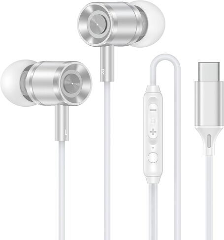 Samsung Earbuds Wired Headphones USB C for Samsung Galaxy S25 Ultra S25 FE A36 A17 5G A16 A56 A35 S24 FE S23 Plus,Wired Earphones USBC Earbuds with Microphone for iPhone 17 Pro Max Air 16e 16Plus 15 in Saudi Arabia