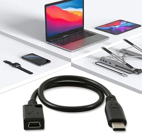 USB 5Pin to Type C Charging Converter Cord Wire Female to Male Conversion Line in Kuwait