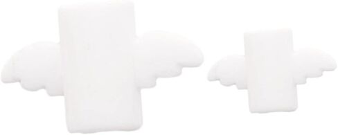 Angoily 2pcs Cartoon Wing USB Cable Protector White Charger Cord Saver for Data and Cute Design for Daily Use and Preventing Breakage in Saudi Arabia