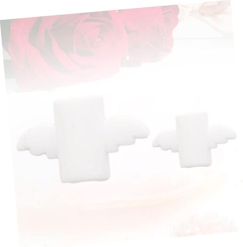 Angoily 2pcs Cartoon Wing USB Cable Protector White Charger Cord Saver for Data and Cute Design for Daily Use and Preventing Breakage in Saudi Arabia