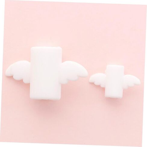 Angoily 2pcs Cartoon Wing USB Cable Protector White Charger Cord Saver for Data and Cute Design for Daily Use and Preventing Breakage in Saudi Arabia