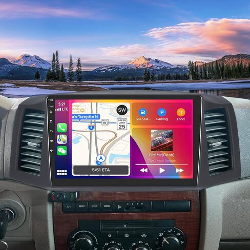 ترقية ستيريو السيارة 4+64G لسيارة Jeep Grand Cherokee 2004 2005 2006 2007 Android 14 w/Wireless CarPlay/Android Auto 10.1 بوصة IPS شاشة تعمل باللمس مزدوجة Din راديو السيارة بلوتوث وحدة الرأس GPS WiFi DSP SWC Camera in Saudi Arabia