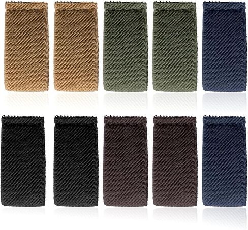 10 Pcs Elastic Belt Keepers Strap, Belt Loop Stays Backpack Straps Holder Retainer Band for 1.5" Wide Belts/Straps in Saudi Arabia