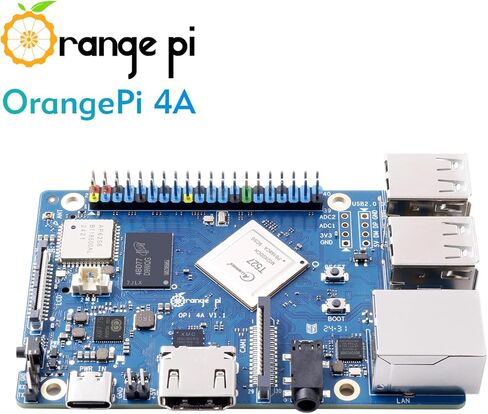 Orange Pi 4A 2GB LPDDR4/4X Allwinner T527 Single Board Computer, 8 Core RISC-V Co-Processor 2 Tops NPU 1.8GHz Frequency Wi-Fi 5.0+BT 5.0,BLE Run Ubuntu, Debian, Android13 in Saudi Arabia