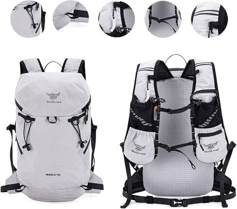 15L Hydration Backpack with 2L Water Bladder Water Backpack for Women, , Lightweight & Comfortable Running Vest for Running, Hiking, Cycling, Climbing, Camping, Biking,Rave in Saudi Arabia