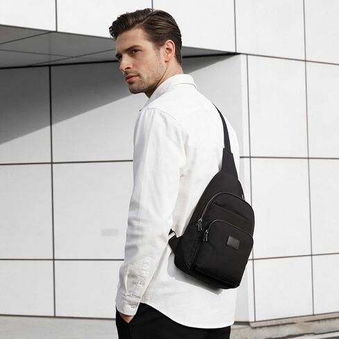 Crossbody Bags for Women Men Trendy Sling Bag Backpack Casual Chest Bag with Convertible Shoulder Strap Black in Saudi Arabia