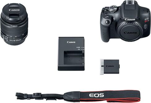 Canon EOS Rebel T7 Camera Bundle w/EF-S 18-55mm F/3.5-5.6 is II Zoom Lens with 128GB Extreme Speed, LED Video Light, Camera Case, Tripod,Spare Battery, Filter Kit, More (Essential DSLR Kit) (Renewed) in Saudi Arabia