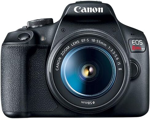 Canon EOS Rebel T7 Camera Bundle W/ 18-55mm, 75-300mm Lenses with 128GB Extreme Speed Card, LED Video Light, Camera Case, Tripod,Spare Battery, Filter Kit, and More (Essential DSLR Kit) (Renewed) in Saudi Arabia