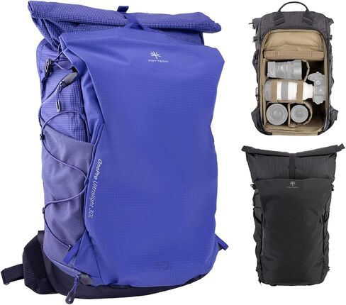 PGYTECH OnePro Ultralight Camera Backpack, Expandable Camera Bag 40L for Photographers, Outdoor Travel Bag with Dividers and 16" Laptop Sleeve, Compatible with DSLR/Drones/Mirrorless (Space Black) in Saudi Arabia