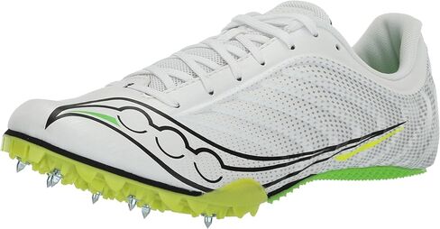 Saucony Men's Spitfire 5 Sneaker, White/Carbon, 5.5 in Kuwait