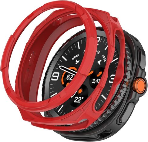 5-Pack Screen Protector for Samsung Galaxy Watch 8 Classic 46mm Smartwatch Case, Full Edge Case with Bezel Ring Protective Cover Frame Shell in Saudi Arabia