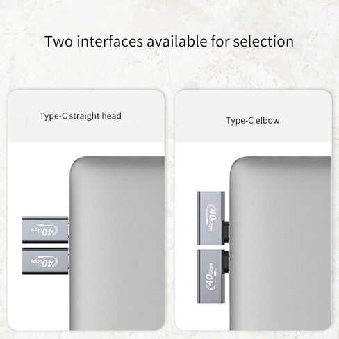 العالمي USB C نوع-C ذكر إلى أنثى 40Gbps محول نقل البيانات 100 واط محولات الشحن السريع محول سبائك الألومنيوم in Kuwait
