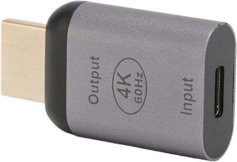محول USB C أنثى إلى ذكر 4K 60HZ عالي السرعة للكمبيوتر الشخصي والهواتف اللوحية مع مادة سبائك الألومنيوم المتوافقة مع اجتماعات الكمبيوتر المحمول OS X والعروض التقديمية in Kuwait