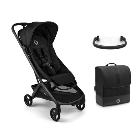 Bugaboo Butterfly 2 Travel Stroller Bundle – Ultra-Compact Stroller (Black) + Transport Bag + Safety Bar – Airplane-Friendly, Lightweight & Travel-Ready in Saudi Arabia