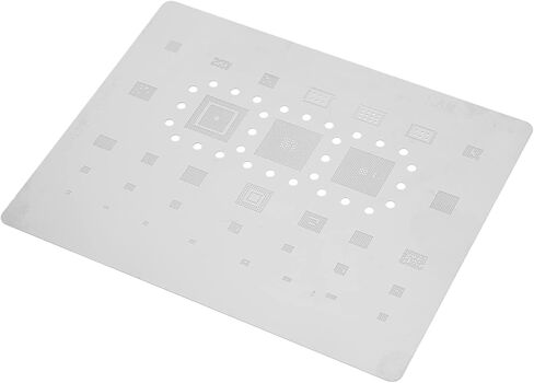 Aramox Phone CPU BGA Reballing Stencil، قالب BGA Reballing من الفولاذ المقاوم للصدأ لسلسلة A520، S5mini، تصميم مدمج لسهولة الحمل in Saudi Arabia
