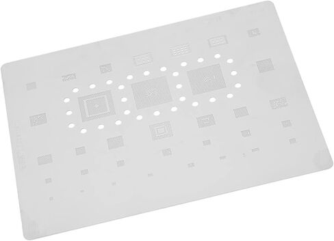 Aramox Phone CPU BGA Reballing Stencil، قالب BGA Reballing من الفولاذ المقاوم للصدأ لسلسلة A520، S5mini، تصميم مدمج لسهولة الحمل in Saudi Arabia