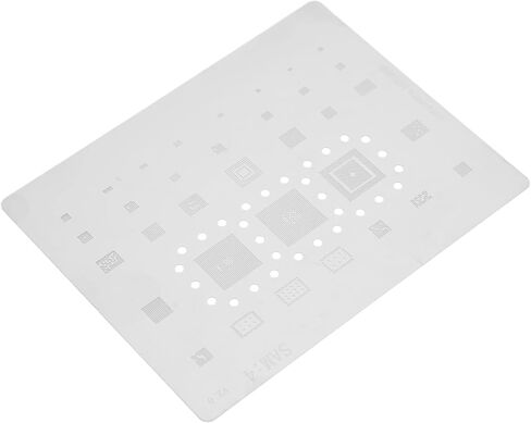 Aramox Phone CPU BGA Reballing Stencil، قالب BGA Reballing من الفولاذ المقاوم للصدأ لسلسلة A520، S5mini، تصميم مدمج لسهولة الحمل in Saudi Arabia