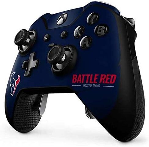 ملصق Skinit المخصص للألعاب متوافق مع وحدة تحكم Xbox One Elite - تصميم شعار فريق NFL Houston Texans مرخص رسميًا in Kuwait