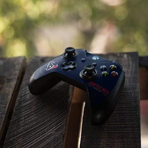 ملصق Skinit المخصص للألعاب متوافق مع وحدة تحكم Xbox One Elite - تصميم شعار فريق NFL Houston Texans مرخص رسميًا in Kuwait