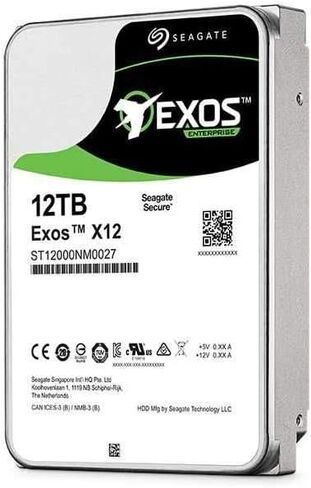 Seagate Exos X14 ST12000NM0038 12 TB Hard Drive - 3.5" Internal - SAS (12Gb/s SAS) (Renewed) in Saudi Arabia