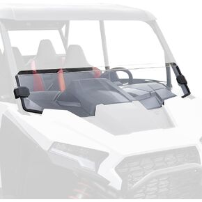 SAUTVS Clear Front Half Windshield for Polaris RZR XP 1000/XP4 1000 2024, Lightly Dustproof Durable Poly Half Windscreen for Polaris RZR XP 1000 / XP 4 1000 2024 Accessories