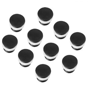 Arcade Button Cover - 10pcs 28MM Screw in Type Black Push Button Cover Cap for Arcade Game Push Button Joystick Video Game Console