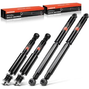 A-Premium Set (4) Front and Rear Shock Absorber Compatible with Chevrolet Silverado 3500/Silverado 1500 HD & GMC Sierra 3500/Sierra 2500/Sierra 3500 HD/Sierra 1500 HD, Driver and Passenger Side