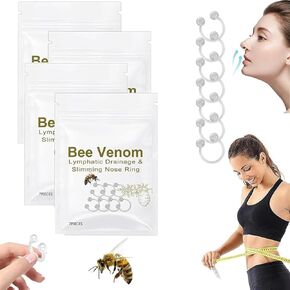 (4 أكياس/28 قطعة) حلقة الأنف للتصريف اللمفاوي لسم النحل، يمكنها تسريع معدل الأيض الأساسي وحيوية النحل in Kuwait