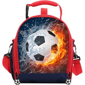 Kids Lunch Box For Boys Resuable Multi Convertible Insulated Thermal Boys Lunch Bags Tote With Shoulder Strap Lunch Box Backpack Sandwich Snack Bags Girls For School 3D Baseball Lunch Bags For Kids